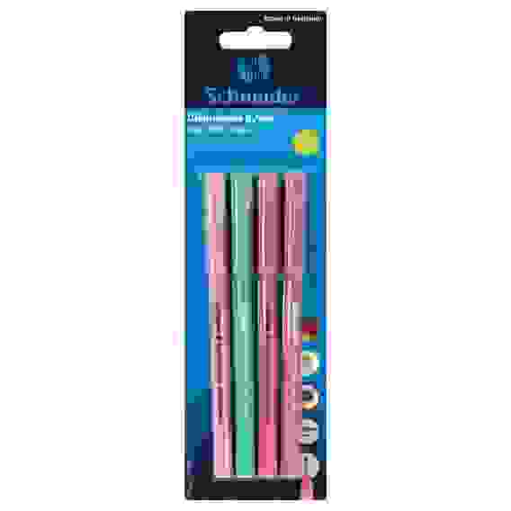 Набор шариковых ручек Schneider Tops 505 F Pastel 4шт., синие, 0,8мм, блистер