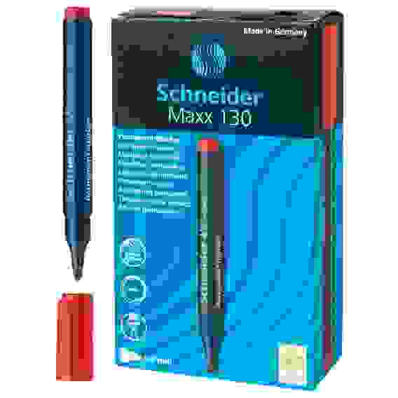 Маркер Schneider "Maxx 130" перманентный красный, пулевидный, 3мм