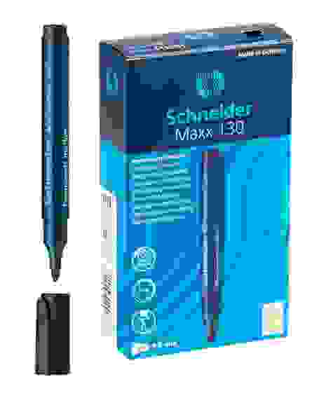 Маркер Schneider "Maxx 130" перманентный черный, пулевидный, 3мм