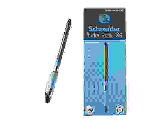 Ручка шариковая Schneider "Slider Basic" черная, 1,4мм, грип