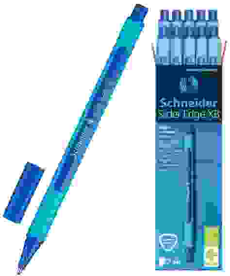 Ручка Schneider "Slider Edge XB" шариковая, синяя, 1.4мм, трехгранная, одноразовая