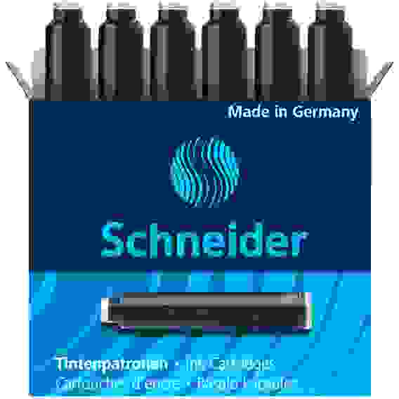 Картридж Schneider для перьевых ручек, черный, 6шт., евростандарт.