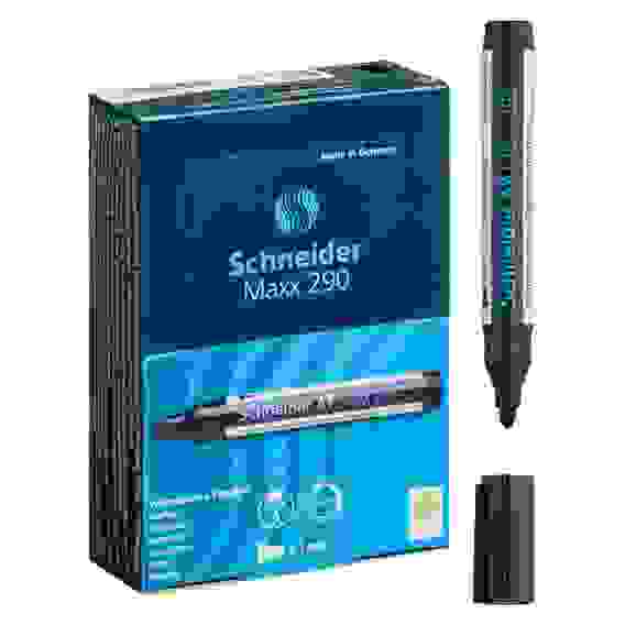 Маркер Schneider "Maxx 290" для белой доски черный, пулевидный, 3мм