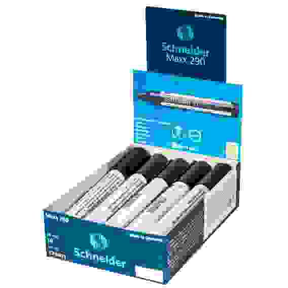 Маркер Schneider "Maxx 290" для белой доски черный, пулевидный, 3мм