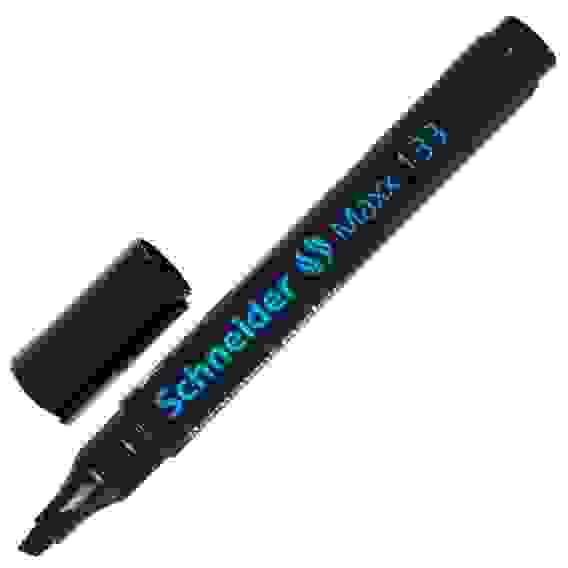 Маркер Schneider "Maxx 133" перманентный черный, скошенный, 4мм
