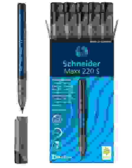 Маркер Schneider "Maxx 220 S" перманентный черный, пулевидный, 0.4мм
