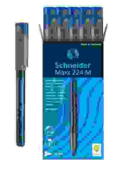 Маркер Schneider "Maxx 224 M" перманентный синий, пулевидный, 1.0мм
