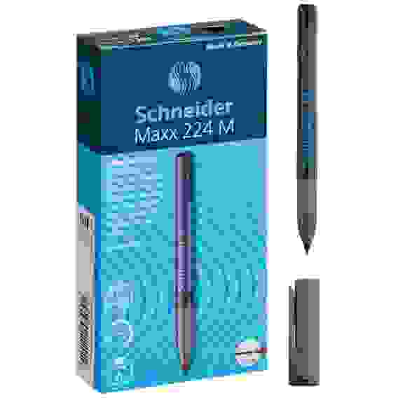 Маркер Schneider "Maxx 224 M" перманентный черный, пулевидный, 1.0мм