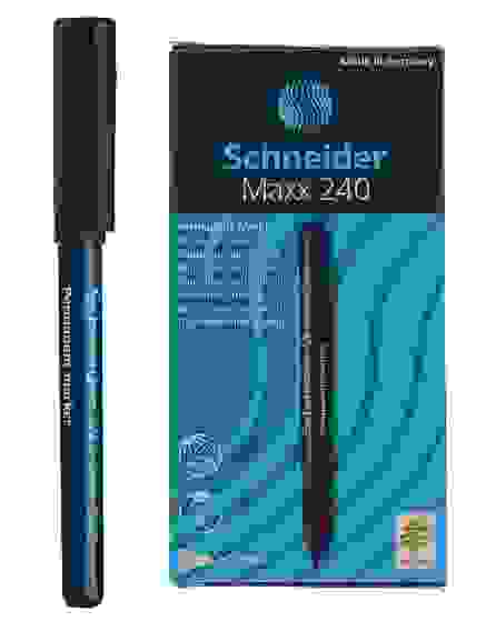 Маркер Schneider "Maxx 240" перманентный черный, пулевидный, 2мм