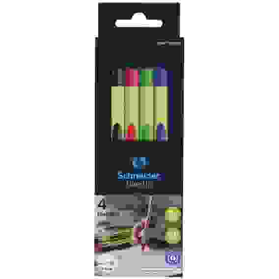 Набор капиллярных ручек (линеров) Schneider "Line-Up" 4цв., 0.4мм, пластиковый футляр