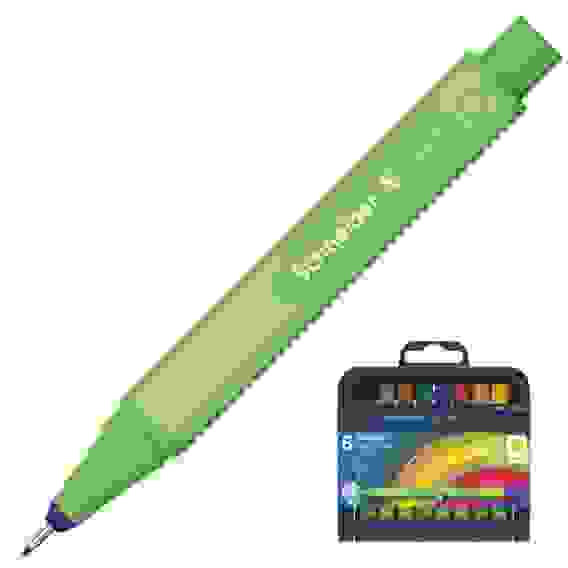 Набор капиллярных ручек (линеров) Schneider "Link-It" 8цв., 0.4мм, пластиковый футляр