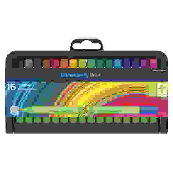 Набор капиллярных ручек (линеров) Schneider "Link-It" 16цв., 0.4мм, пластиковый футляр