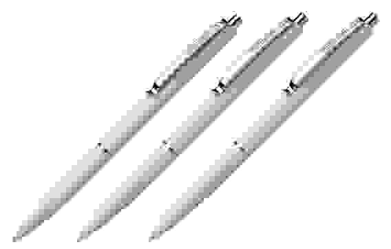 Ручка Schneider "K15" шариковая автоматическая, синяя, корпус белый, 1.0мм