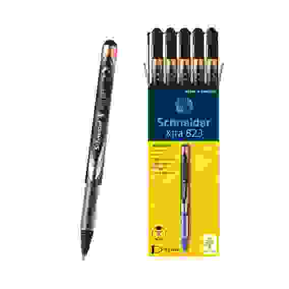 Роллер Schneider "Xtra 823" черный, 0.3мм диам.шарика, 0.5мм толщ.линии, одноразовый