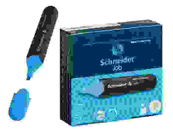 Текстовыделитель Schneider "Job" голубой, толщина линии 1-5мм