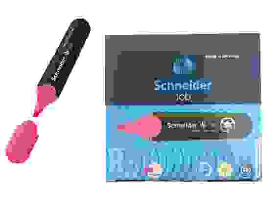 Текстовыделитель Schneider "Job" розовый, толщина линии 1-5мм