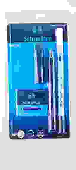 Набор Schneider "Easy": перьевая ручка, корпус ассорти, ручка пиши-стирай, 6 синих чернильных картр