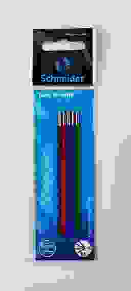 Набор шариковых стерженей Schneider "Take-4" ассорти, 5шт., 1,0мм, европодвес
