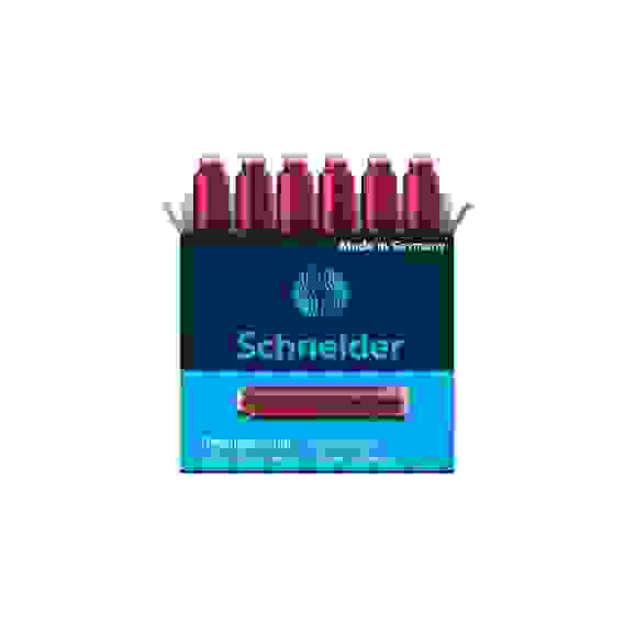 Картриджи чернильные Schneider красный, 6шт., картонная коробка