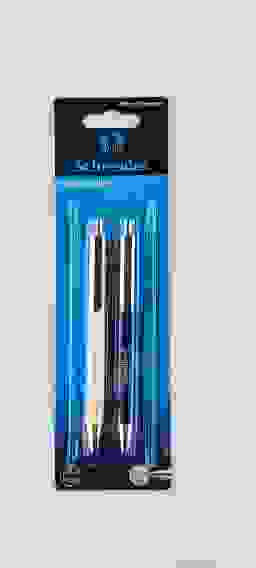 Набор автоматических шариковых ручек Schneider "Evo Pro" 2шт., синие, 1,0мм, корпус белый/синий, бли