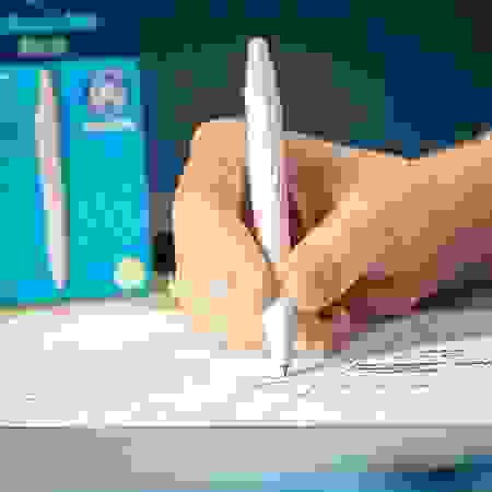 Ручка шариковая автоматическая Schneider "Reco" черная, 1,0мм, корпус белый