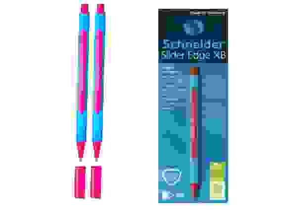 Ручка шариковая Schneider "Slider Edge XB" розовая, 1,4мм, трехгранная