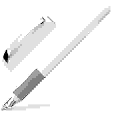 Ручка перьевая Schneider "Ceod Classic" синяя, 1 картридж, грип, белый корпус