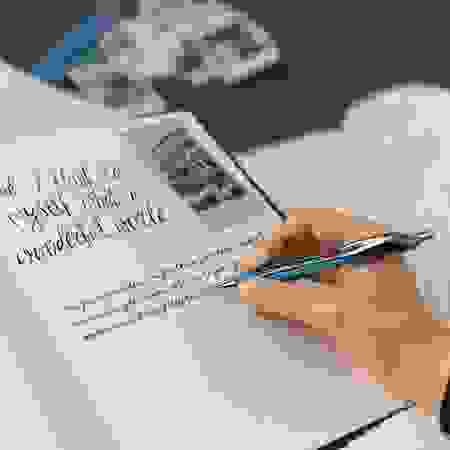 Ручка шариковая автоматическая Schneider "Slider Rave" синяя, 1,4мм, блистер