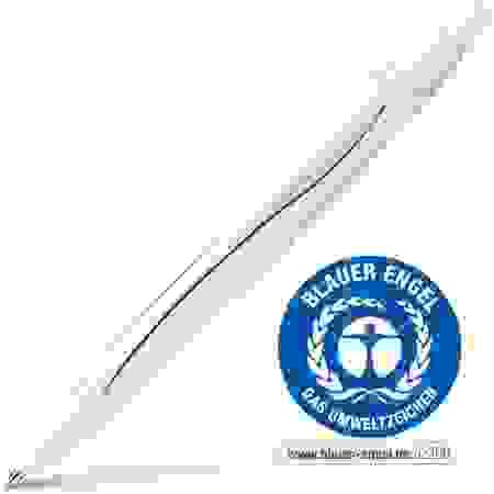 Ручка шариковая автоматическая Schneider "Reco" синяя, 1,0мм, корпус белый