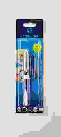 Ручка-роллер Schneider "One Change" черная, 0,8мм + картридж, блистер