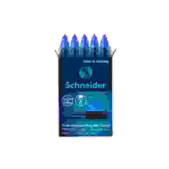 Картриджи чернильные для ручек-роллеров Schneider "One Change" черный, 5шт., картонная коробка