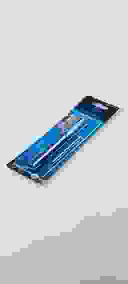 Ручка перьевая Schneider "Ceod Shiny" синяя, 2 картриджа, грип, корпус голубой, блистер